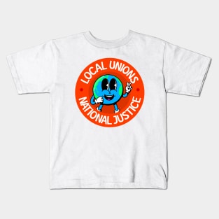 Local Unions National Justice - Support Worker Rights Kids T-Shirt